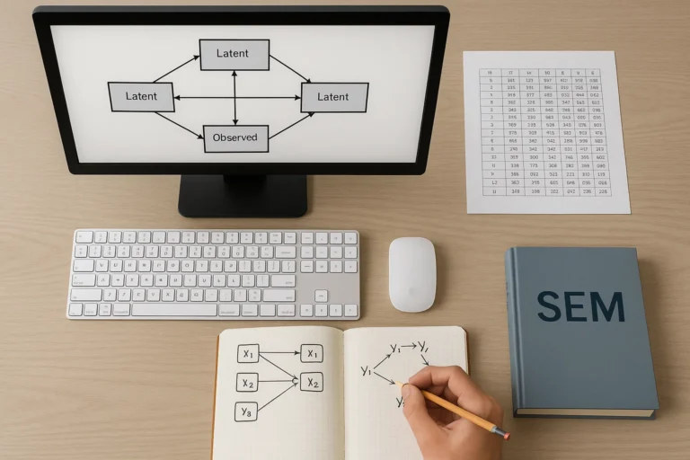 Ilustrasi Struktural Equation Modeling SEM