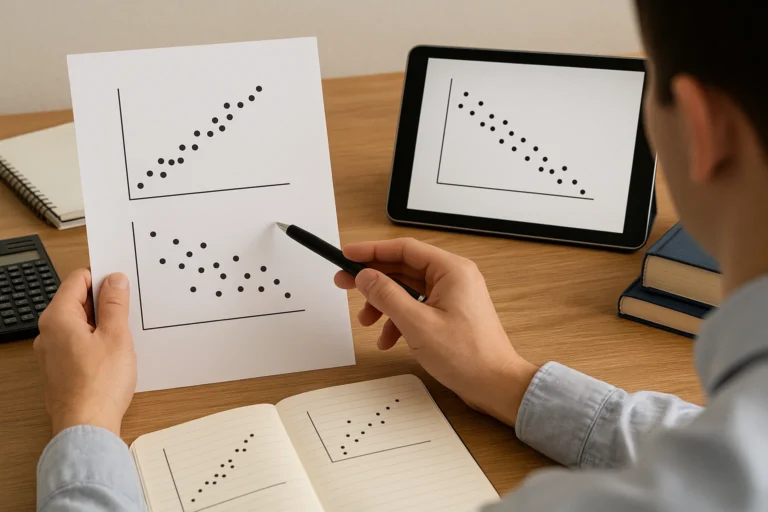 Visual analisis scatter plot dalam korelasi statistik – menggambarkan hubungan antar variabel secara visual dalam riset