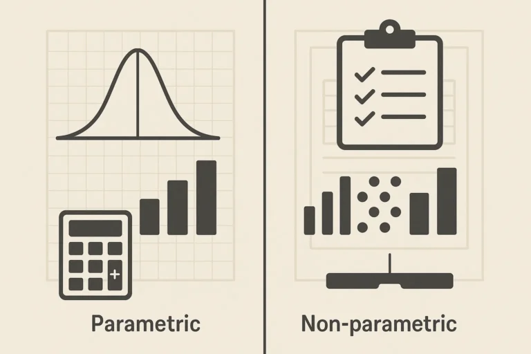 statistik parametrik, statistik non parametrik, uji statistik, uji t, mann-whitney, chi-square, anova, korelasi, distribusi normal